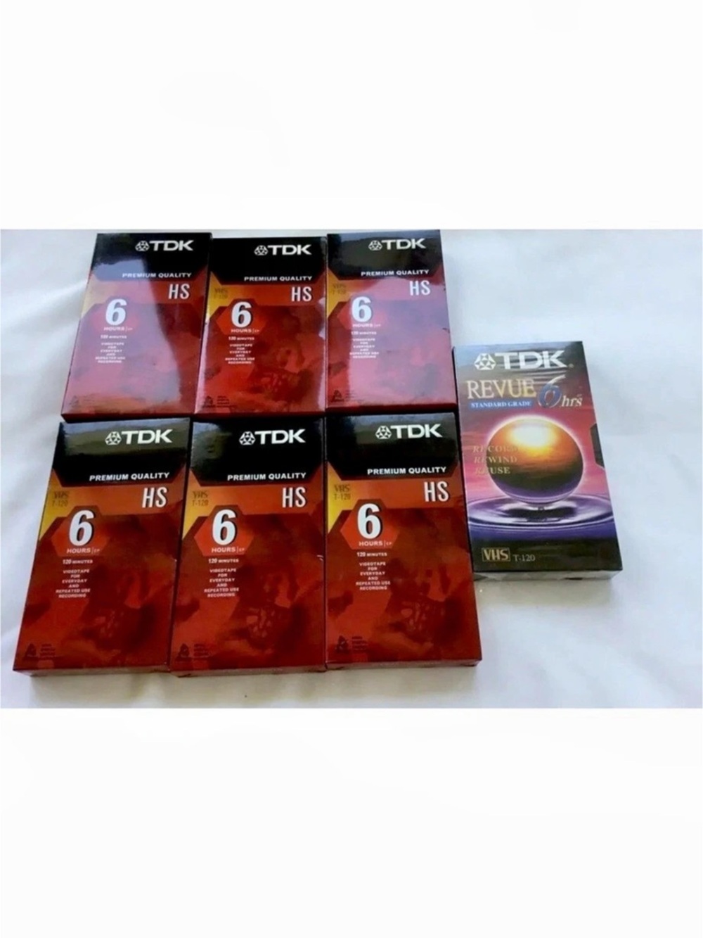TDK HS Premium Quality 120 VHS Tapes VHS Tapes 120-Minute NWT